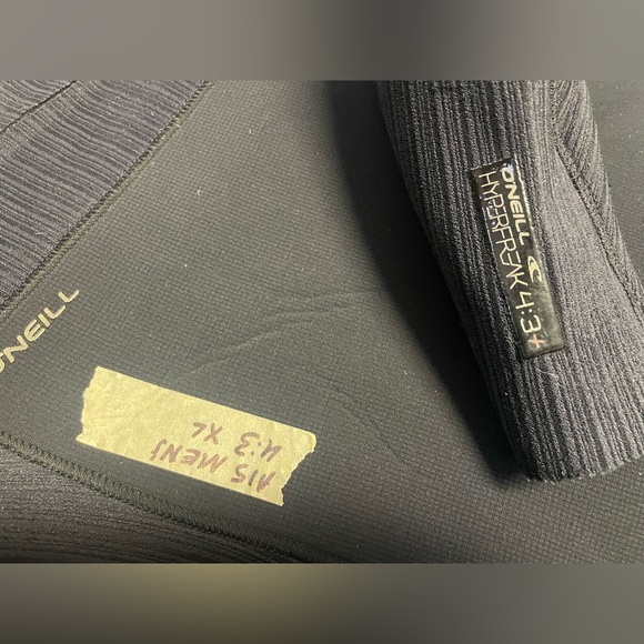 O’Neill Hyperfreak 4/3MM Men’s XL Neck Zip Full Wetsuit - Picture 3 of 8